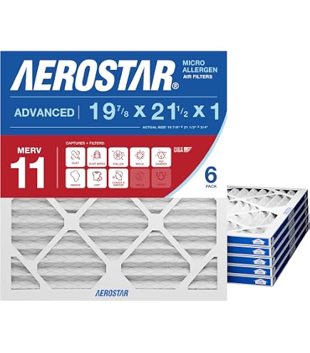 Amazon.com: Aerostar 19 7/8x21 1/2x1 MERV 13 High Efficiency